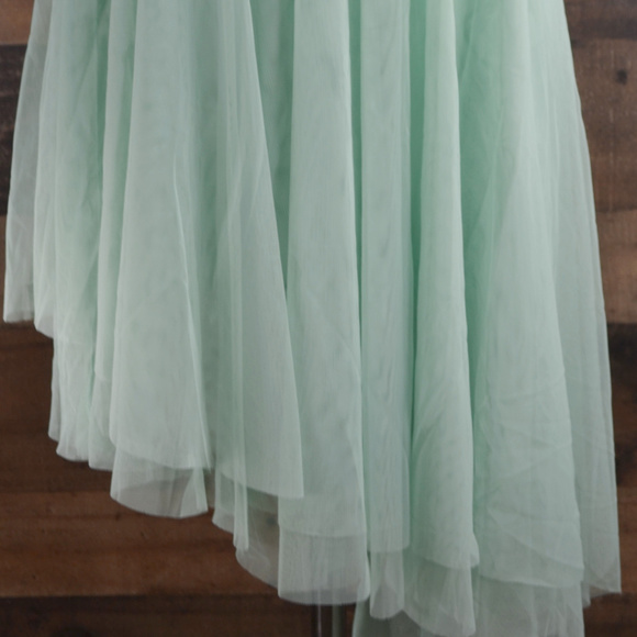 Double Platinum Girl's Dress Dance Sequins Green M - Picture 2 of 4